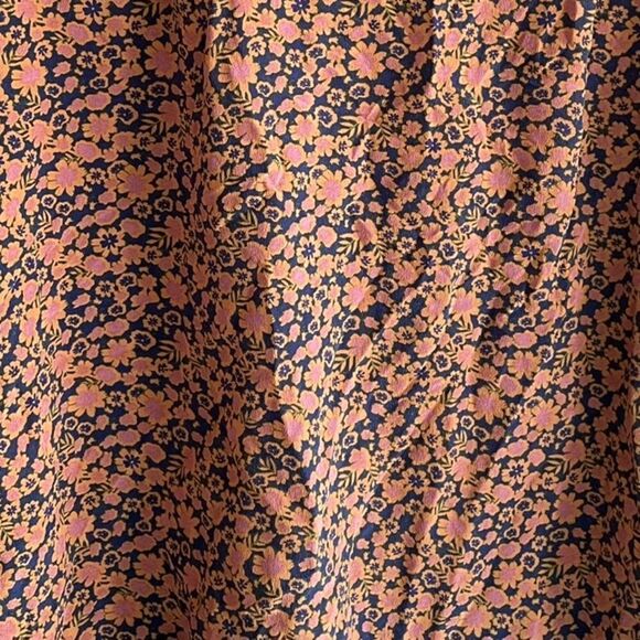 A LOVES A Silk Floral Print Hidden Button Front Long Sleeve Blouse Shirt S - Picture 4 of 7